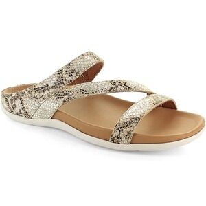 Strive Sandal Trio Snake Glamour Leather Womens 9 Arch Support Shoe‎  New
